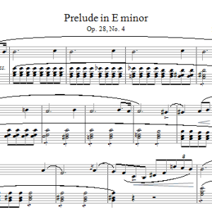 Frederic Chopin Prelude Op. 28, No. 4 Musik Noten - Piano Solo - 15678-0