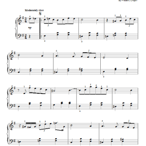 Frederic Chopin Waltz in A-Flat Major, Op. 69, No. 1 Musik Noten - Easy Piano - 95954-0