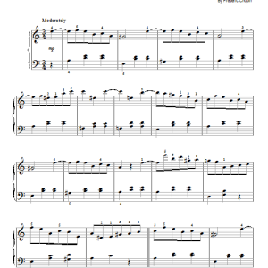 Frederic Chopin Waltz No. 10, Op. 69, No. 2 Musik Noten - Easy Piano - 95942-0