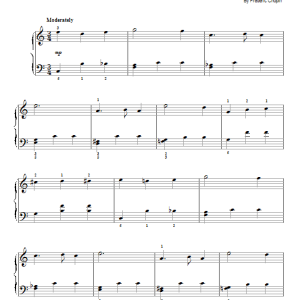 Frederic Chopin Waltz No. 15, Op. Posthumous, E Major Musik Noten - Easy Piano - 75719-0