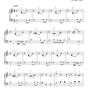 Frederic Chopin Waltz Op. 34, No. 2 Musik Noten - Easy Piano - 75745-0