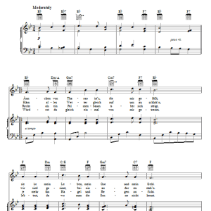 Friedrich Silcher Annchen Von Tharau Musik Noten - Piano, Vocal & Guitar Chords - 69239-0