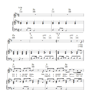 Fyfe Dangerfield Barricades Musik Noten - Piano, Vocal & Guitar Chords - 102927-0