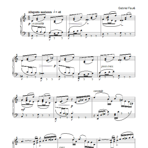 Gabriel Faure Barcarolle No. 1 In A Minor, Op. 26 Musik Noten - Piano Solo - 104358-0
