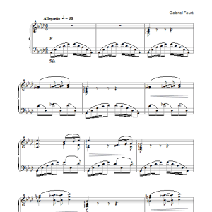 Gabriel Faure Barcarolle No. 4 In A Flat Major, Op. 44 Musik Noten - Piano Solo - 104360-0
