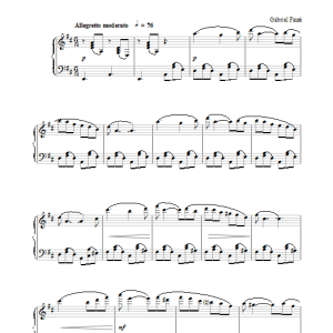 Gabriel Fauré Berceuse, Op.16 Musik Noten - Piano Solo - 31190-0