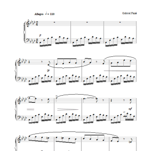 Gabriel Fauré Impromptu No.3 in Ab Major, Op.34 Musik Noten - Piano Solo - 31196-0