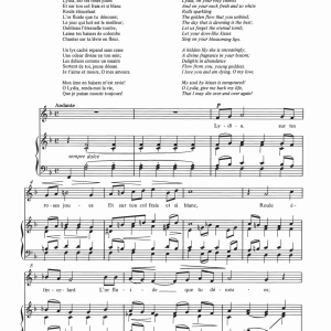 Gabriel Fauré Lydia Musik Noten - Piano & Vocal - 121601-0