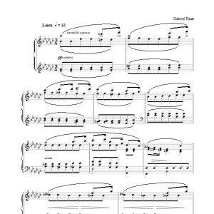 Gabriel Fauré Nocturne No.1 in Eb Minor, Op.33 Musik Noten - Piano Solo - 31198-0