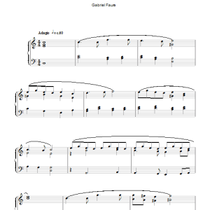 Gabriel Faure Pie Jesu (from Requiem, Op. 48) Musik Noten - Piano Solo - 105688-0