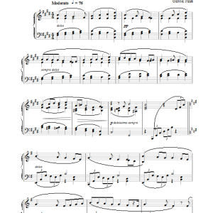 Gabriel Fauré Poëme D'Un Jour: Adieu Musik Noten - Piano Solo - 31202-0