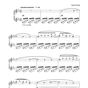Gabriel Fauré Sanctus Musik Noten - Piano Solo - 31205-0