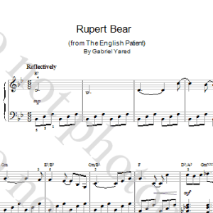 Gabriel Yared Easy Piano Musik Noten - Piano Solo - 17405-0
