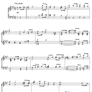 Gabriel Yared Love Theme Musik Noten - Piano Solo - 28107-0