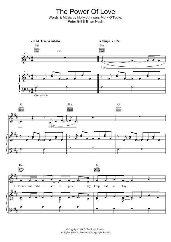 Gabrielle Aplin The Power Of Love Musik Noten - Piano, Vocal & Guitar Chords - 115209-0