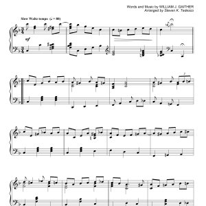 Gaither Vocal Band He Touched Me (arr. Steven K. Tedesco) [Ragtime version] Musik Noten - Piano Solo - 160777-0