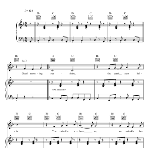 Galt MacDermot Good Morning Starshine (from 'Hair') Musik Noten - Piano, Vocal & Guitar Chords - 120891-0