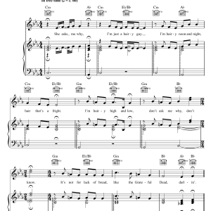 Galt MacDermot Hair (from 'Hair') Musik Noten - Easy Piano - 121398-0