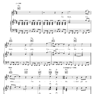 Galt MacDermot I'm Black/Ain't Got No (from 'Hair') Musik Noten - Easy Piano - 121397-0