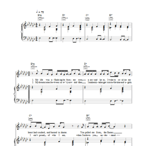 Gareth Gates Angel On My Shoulder Musik Noten - Piano, Vocal & Guitar Chords - 38614-0