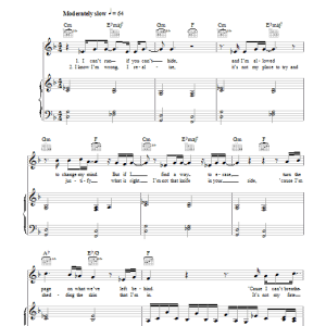 Gareth Gates Changes Musik Noten - Piano, Vocal & Guitar Chords - 42189-0