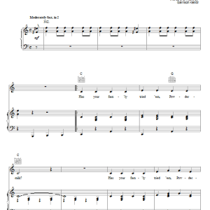 Garrison Keillor Powdermilk Biscuit Theme Musik Noten - Piano, Vocal & Guitar Chords - 30825-0