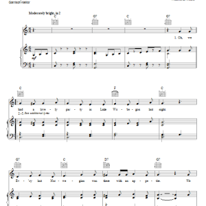 Garrison Keillor The Sons Of Knute Christmas Dance And Dinner Musik Noten - Piano, Vocal & Guitar Chords - 30840-0