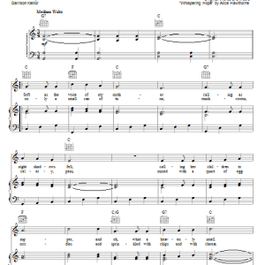 Garrison Keillor Whispering Tuna Musik Noten - Piano, Vocal & Guitar Chords - 30842-0