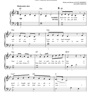 Gary Barlow & Eliot Kennedy When Your Feet Don't Touch The Ground Musik Noten - Easy Piano - 175479-0