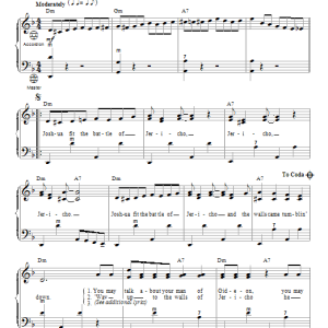 Gary Meisner Joshua (Fit The Battle Of Jericho) Musik Noten - Accordion - 98477-0