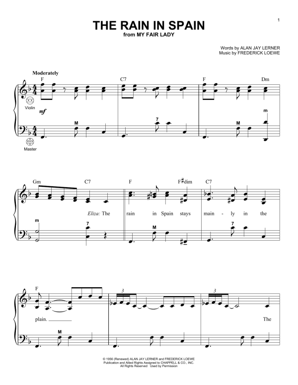 Gary Meisner The Rain In Spain Musik Noten - Accordion - 158013-0