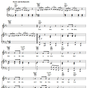 Gene Autry Dust Musik Noten - Piano, Vocal & Guitar Chords - 30743-0