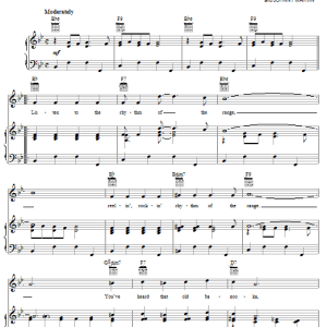 Gene Autry Listen To The Rhythm Of The Range Musik Noten - Piano, Vocal & Guitar Chords - 30744-0