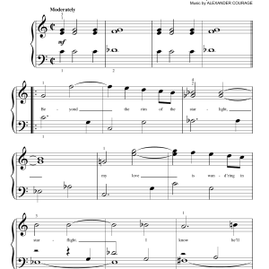 Gene Roddenberry Theme from Star Trek(R) Musik Noten - Big Note Piano - 51910-0