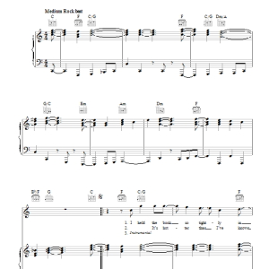 Genesis Behind The Lines Musik Noten - Piano, Vocal & Guitar Chords - 111893-0