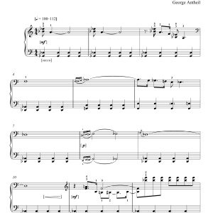 George Antheil Little Shimmy Musik Noten - Piano Solo - 158336-0