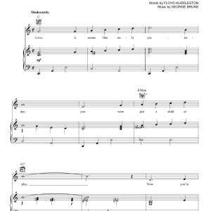 George Bruns Love Musik Noten - Piano, Vocal & Guitar Chords - 77282-0