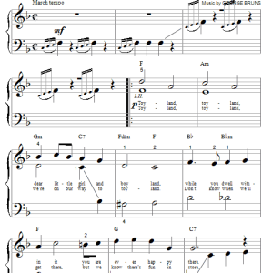 George Bruns & Mel Leven Toyland March (from Babes In Toyland) Musik Noten - Big Note Piano - 57128-0