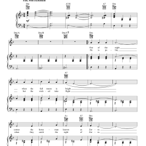 George Bruns Theme From Zorro Musik Noten - Piano, Vocal & Guitar Chords - 57131-0