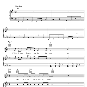 George Ezra Over The Creek Musik Noten - Piano, Vocal & Guitar Chords - 119434-0