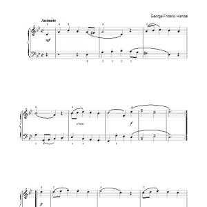 George Frideric Handel Bouree In G Minor Musik Noten - Piano Solo - 33867-0