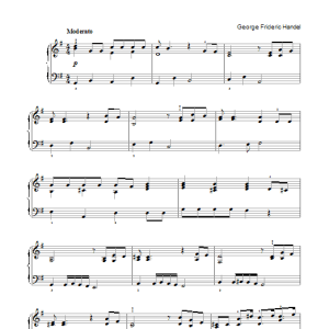 George Frideric Handel For Unto Us A Child Is Born (from Messiah) Musik Noten - Easy Piano - 104431-0