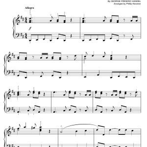 George Frideric Handel Hallelujah Chorus (arr. Phillip Keveren) Musik Noten - Easy Piano - 75627-0