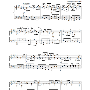 George Frideric Handel I Will Magnify Thee Musik Noten - Piano Solo - 28058-0