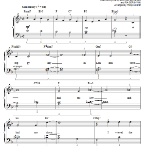 George Gershwin A Foggy Day (In London Town) (arr. Phillip Keveren) Musik Noten - Easy Piano - 97890-0