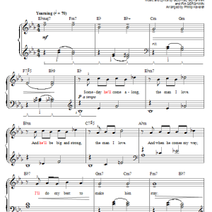 George Gershwin The Man I Love (arr. Phillip Keveren) Musik Noten - Easy Piano - 97892-0