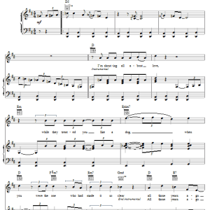 George Harrison All Those Years Ago Musik Noten - Piano, Vocal & Guitar Chords - 16311-0