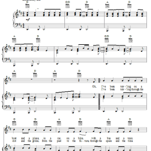 George Harrison Any Road Musik Noten - Piano, Vocal & Guitar Chords - 25327-0