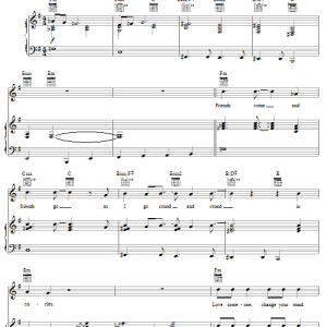 George Harrison Circles Musik Noten - Piano, Vocal & Guitar Chords - 51587-0