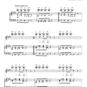 George Harrison I Dig Love Musik Noten - Piano, Vocal & Guitar Chords - 159375-0
